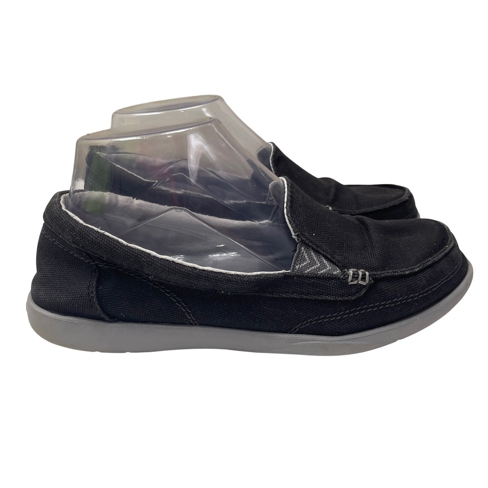 Crocs Walu Canvas Loafers Women 7 Slip On Casual Comfort Boat Shoes 202489